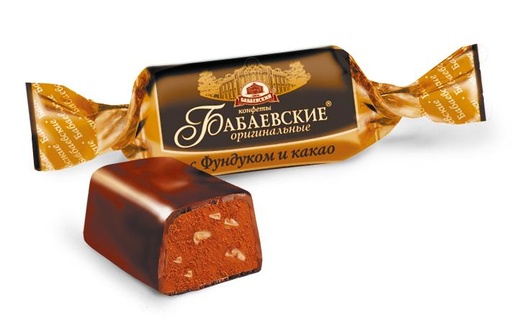 [03_01_0100] Chocolate sweets "Бабаевские оригинальные" с фундуком и какао (конфеты) 5kg /Uniconf 01/  03_01_0100
