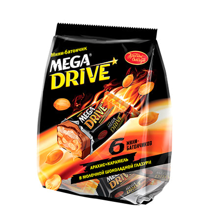 [03_01_0160] Chocolate sweets "Mega Drive" (конфеты) 1/210gr 8pc /Uniconf 01/  03_01_0160