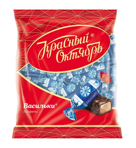 [03_01_0250] Chocolate sweets "Васильки" (конфеты) 1/250gr 24рс /Uniconf 01/  03_01_0250