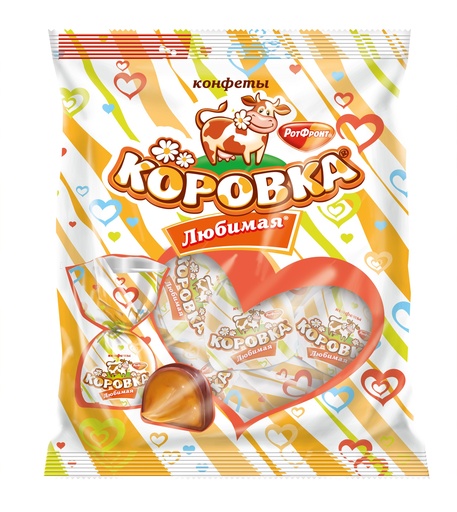 [03_01_0590] Chocolate sweets "Коровка любимая" (конфеты) 1/250gr 9pc /Uniconf 01/  03_01_0590