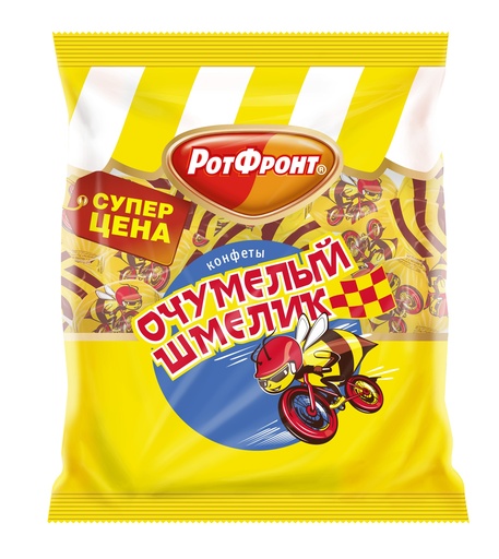 [03_01_0762] Sweets Конфета "Очумелый Шмелик" микс 1/250gr 20pc /Uniconf 01/  03_01_0762