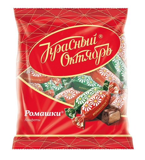 [03_01_0800] Chocolate sweets "Ромашки" (конфеты) 1/250gr 24рс /Uniconf 01/  03_01_0800