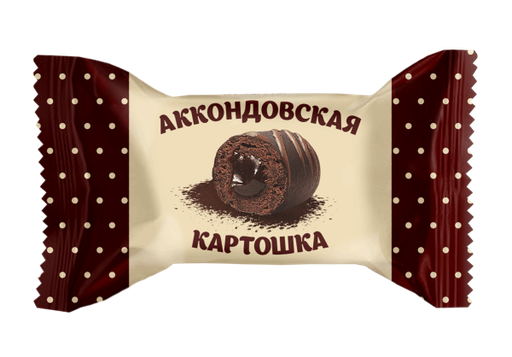 [03_02_0370] Chocolate sweets "Аккондовская Картошка" традиционная (конфеты) 2kg /Akkond 02/  03_02_0370