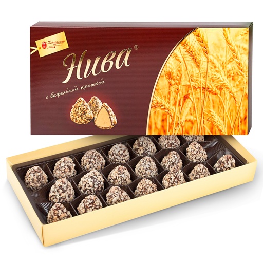 [04_01_0190] Chocolate sweet in boxes "Золотая Нива" 1/280gr 10pc /Uniconf 01/  04_01_0190