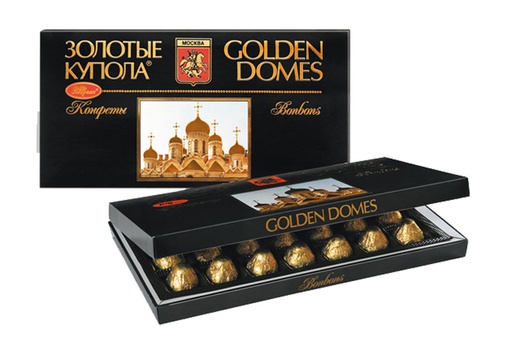 [04_01_0200] Chocolate sweet in boxes "Золотые купола" (конфеты) 1/310gr 8pc /Uniconf 01/  04_01_0200