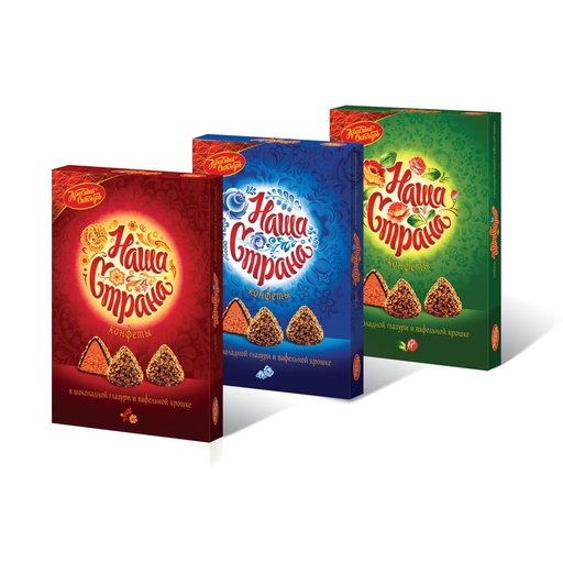 [04_01_0212] Chocolate sweet in boxes "Наша Страна" 1/210gr 8pc /Uniconf 01/  04_01_0212
