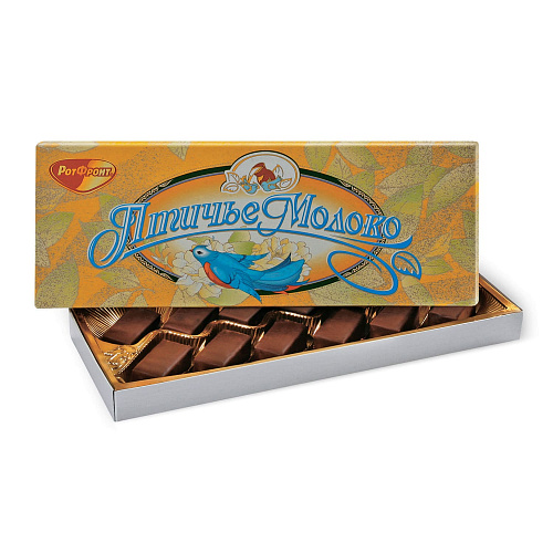 [04_01_0270] Chocolate sweet in boxes "Птичье молоко Оригинальное" (конфеты) 1/160gr 15pc /Uniconf 01/  04_01_0270