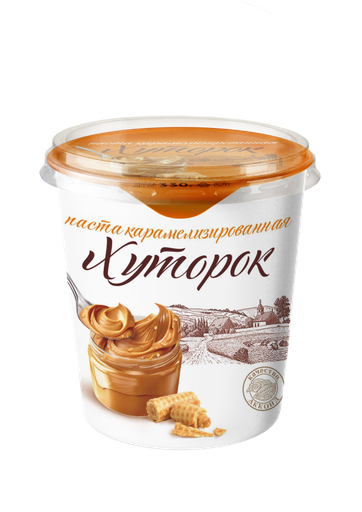 [05_02_0011] Caramel spread Паста карамелизированная "Хуторок" 1/330gr 12pc /Akkond 02/  05_02_0011