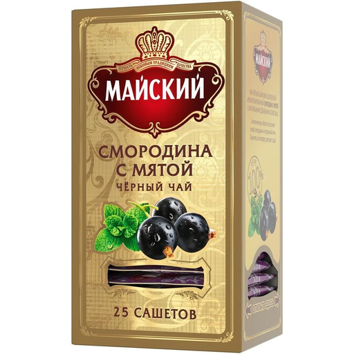 [06_11_0224] Tea Чай Майский "Смородина с мятой" 1/37.5gr(25teabags*1.5gr) 18pc /MaiskyTea 11/  06_11_0224