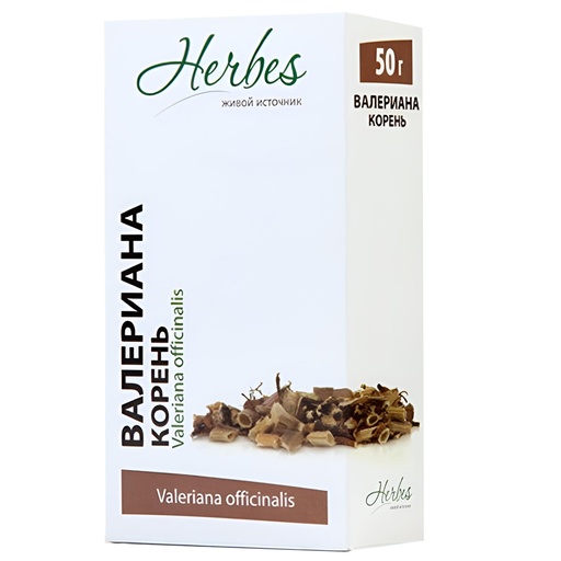 [06_52_0012] Herbes Tea Valerian root Валериана корень  1/50gr 20pc/block 5blocks/100pc/case /Herbes/52   /Herbes 52/  06_52_0012