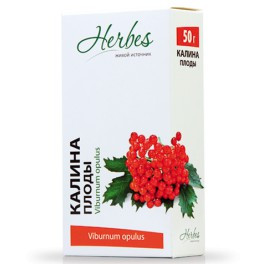 [06_52_0014] Herbes Tea Viburnum Калина 1/50gr 20pc/block 5blocks/100pc/case /Herbes 52/  06_52_0014