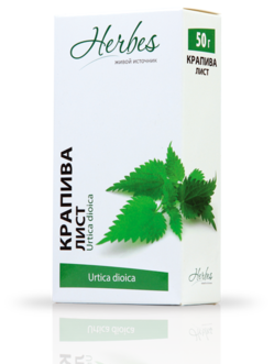 [06_52_0016] Herbes Tea Nettle Крапива 1/50gr 20pc/block 5blocks/100pc/case /Herbes 52/  06_52_0016
