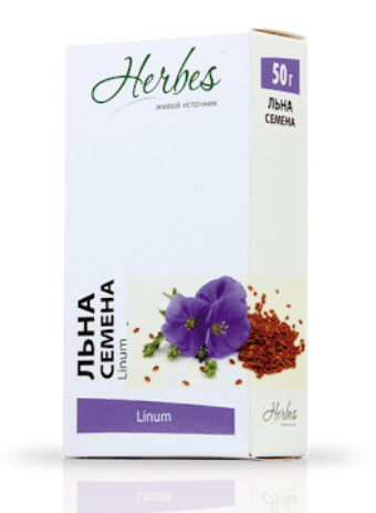 [06_52_0019] Herbes Tea Flax seeds Льна семена 1/100gr 20pc/block 5blocks/100pc/case /Herbes 52/  06_52_0019