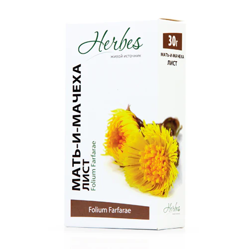 [06_52_0020] Herbes Tea Coltsfoot Мать-и-мачеха 1/30gr 20pc/block 5blocks/100pc/case /Herbes 52/  06_52_0020