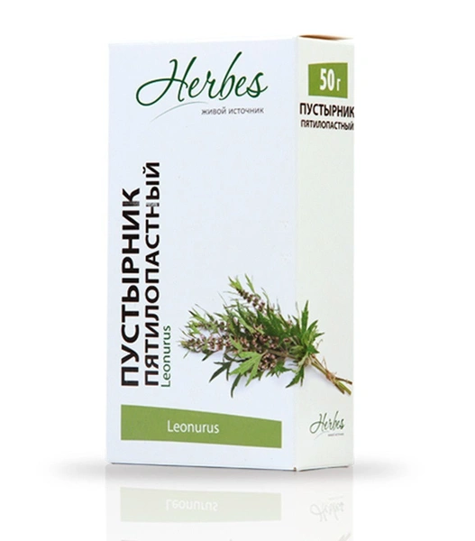 [06_52_0026] Herbes Tea Motherwort Пустырник  1/50gr 20pc/block 5blocks/100pc/case /Herbes 52/  06_52_0026