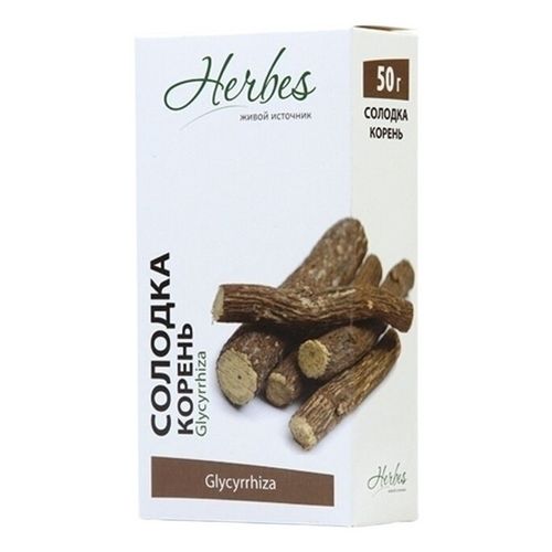 [06_52_0030] Herbes Tea Licorice Солодка 1/50gr 20pc/block 5blocks/100pc/case /Herbes 52/  06_52_0030