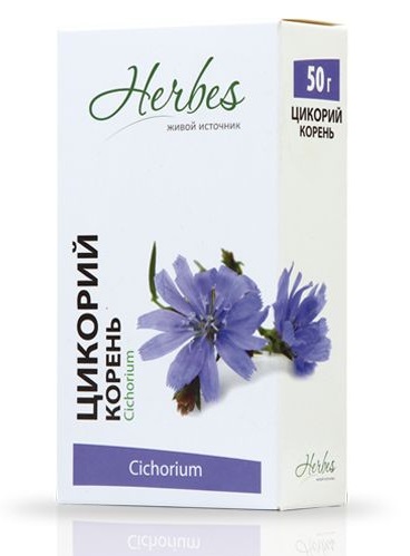 [06_52_0032] Herbes Tea Chicory (Root) Цикорий (Корень) 1/50gr 20pc/block 5blocks/100pc/case /Herbes 52/  06_52_0032