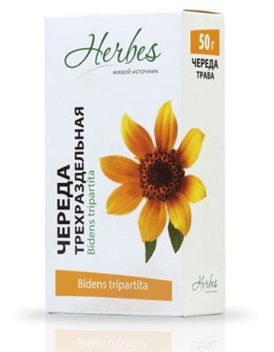 [06_52_0034] Herbes Tea Succession Череда 1/50gr 20pc/block 5blocks/100pc/case /Herbes 52/  06_52_0034