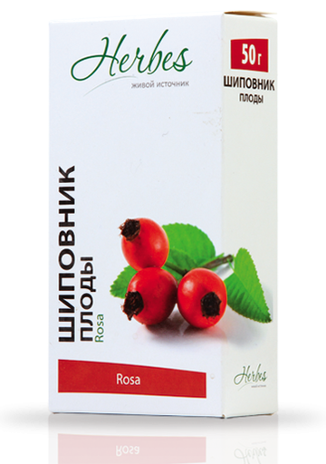 [06_52_0037] Herbes Tea Rosehip Шиповник 1/100gr 20pc/block 5blocks/100pc/case /Herbes 52/  06_52_0037