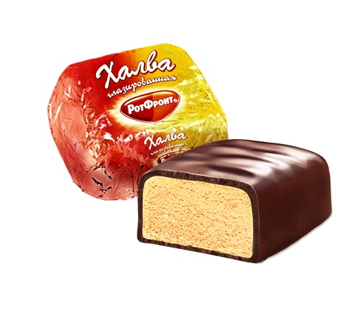 [07_01_0010] Chocolate sweets-halva "Рот Фронт" (халва в завертке) 7kg /Uniconf 01/  07_01_0010