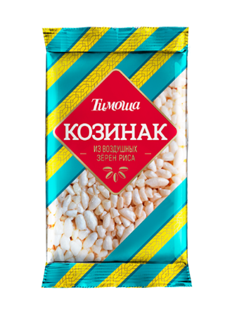 [07_14_0079] Caramel Козинак из воздушных зёрен риса 1/50gr 20pc /Timosha 14/  07_14_0079