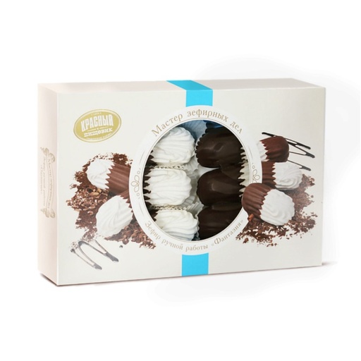 [08_44_0270] Marshmallow Зефир "Фантазия" "Мастер зефирных дел" коробка 1/300gr 6pc /Krasny pischevik 44/ 08_44_0270