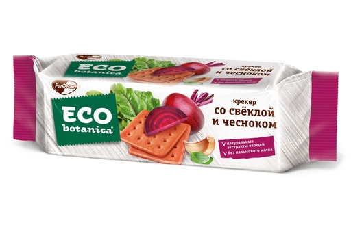 [09_01_0163] Cookies Neo-botanica Крекер с Свеклой и Чесноком 1/200gr 20pc /Uniconf 01/  09_01_0163