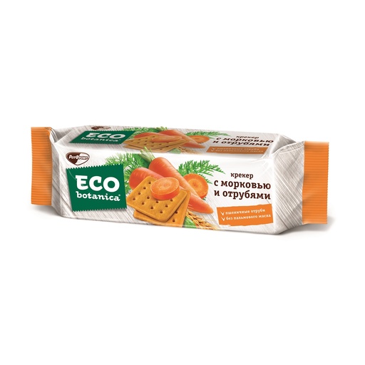 [09_01_0164] Cookies Neo-botanica Крекер с морковью и отрубями  1/200gr 20pc /Uniconf 01/  09_01_0164