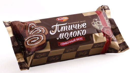 [09_01_0215] Biscuits Рулет "Птичье Молоко" сливочный вкус 1/200gr 15pc /Uniconf 01/  09_01_0215