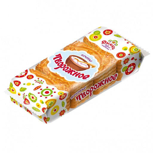 [09_03_0161] Biscuits C65 Печенье творожное 1/260gr 18pc /Konditerskaya Fabrika 03/  09_03_0161