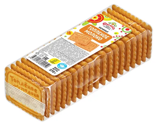 [09_03_0170] Biscuits A58 Печенье топленое молоко 1/370gr 10pc /Konditerskaya Fabrika 03/  09_03_0170