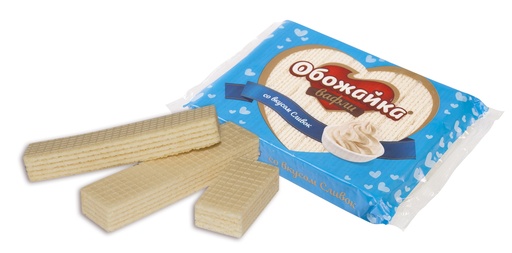 [11_01_0070] Waffer Вафли "Обожайка" сливочная 1/225gr 20pc /Uniconf 01/  11_01_0070