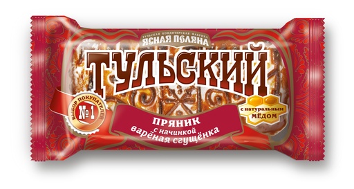 [12_01_0100] Gingerbread Пряник "Тульский" с вареной сгущёнкой 1/130gr 24pc /Uniconf 01/  12_01_0100