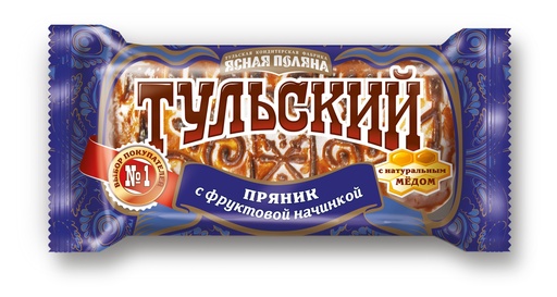 [12_01_0110] Gingerbread Пряник "Тульский" классический фруктовый 1/130gr 24pc /Uniconf 01/  12_01_0110