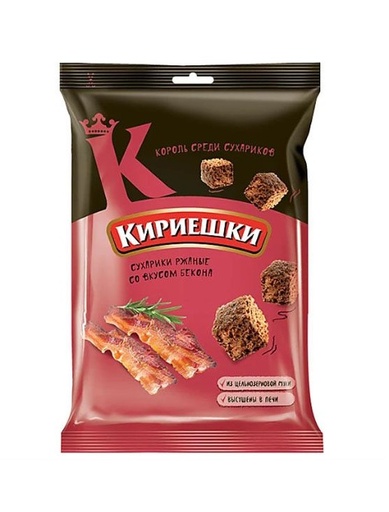 [14_22_0110] Mini-toasts БС262 Сухарики "Кириешки" бекон 1/100pc 28pc   /KDV 22/  14_22_0110