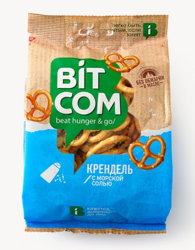 [16_26_0143] Dry Bread Rings 1167 "Bit Com" Крендель с морской солью 1/130gr 10pc /Ostankino 26/  16_26_0143
