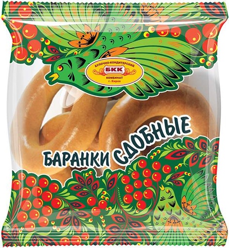 [16_57_0013] Bublik Bread Rings Баранки "БКК" "Сдобные" 1/315gr 10pc /BKK 57/  16_57_0013