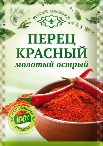 [20_27_0140] Seasonings 13526 Перец красный острый молотый 1/010gr 40pc /Magiya Vostoka 27/   20_27_0140