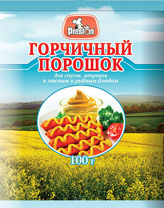 [20_27_0180] Seasonings  38605 Горчица сухая 1/100gr 60pc /Magiya Vostoka 27/   20_27_0180