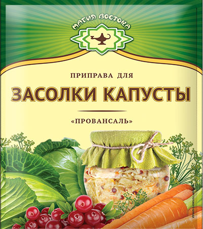 [20_27_0250] Seasonings M22311 Приправа для засолки капусты провансаль 1/050gr 12pc /Magiya Vostoka 27/   20_27_0250