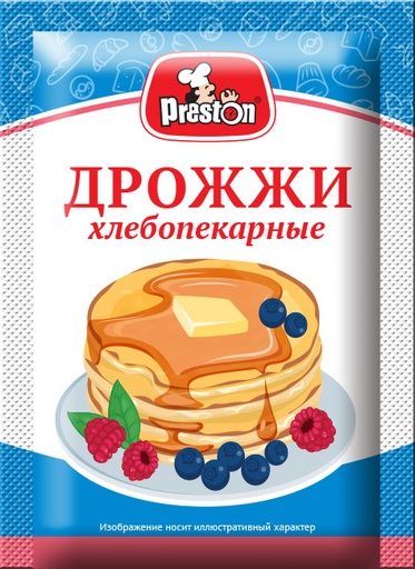 [20_27_0680] Seasonings 33395 Дрожжи хлебопекарные сухие "Pr.Preston" 1/008gr 40pc /Magiya Vostoka 27/   20_27_0680