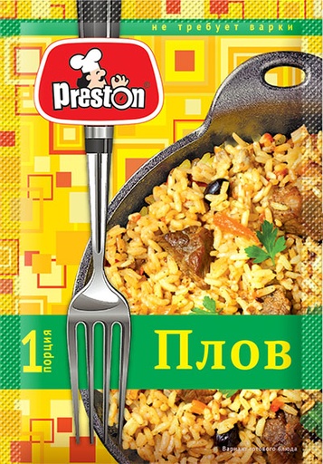 [21_27_0234] Porridge Preston М38090 ПЛОВ не требующий варки "Preston" 1/040gr 20pc /Magiya Vostoka 27/   21_27_0234