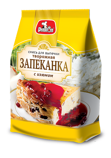 [21_27_0262] Baking mix Preston M39262 Смесь для выпечки творожной запеканки с изюмом "Preston" 1/150gr 8pc /Magiya Vostoka 27/   21_27_0262