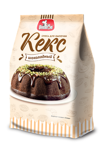 [21_27_0272] Baking mix Preston M39272 Смесь для выпечки "Кекс Шоколадный" "Preston" 1/300gr 7pc /Magiya Vostoka 27/   21_27_0272