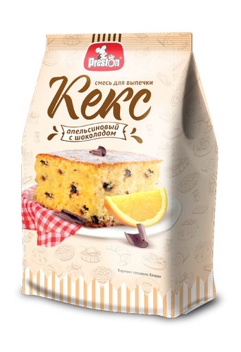 [21_27_0273] Baking mix Preston M39277 Смесь для выпечки "Кекс апельсиновый с шоколадом" "Preston" 1/300gr 7pc /Magiya Vostoka 27/   21_27_0273