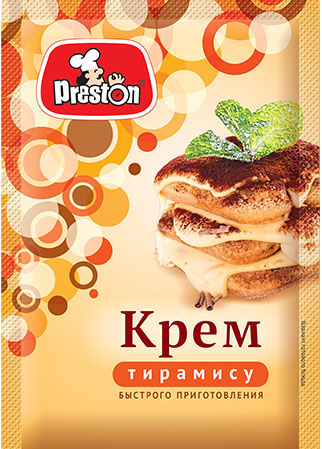 [21_27_0303] Dry instant mix M58879 Крем Тирамису порошокобразный растворимый "Preston" 1/70gr 15pc /Magiya Vostoka 27/   21_27_0303