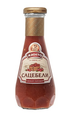 [23_29_0009] Tomato sauce "Кинто" "Сацебели свежий помидор" 1/305gr 6pc /Darsil 29/   23_29_0009