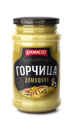 [24_28_0010] Mustard "Домашняя" горчица 1/210gr 12pc /Kuhmaster 28/   24_28_0010