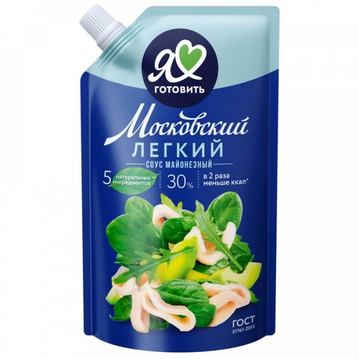 [28_35_0030] Mayonnaise Майонез Московский провансаль Легкий 1/390 20pc /AO Жировой Комбинат 35/  28_35_0030