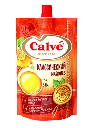 [28_60_0010] Mayonnaise  Майонез  (Calve) классический 50% с дозатором РМТ001 1/400gr 24pc /Calve 60/  28_60_0010